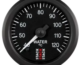 AutoMeter Gauge WTmp ProStpr 52mm Blk 40-120deg.C