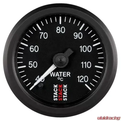 AutoMeter Gauge WTmp ProStpr 52mm Blk 40-120deg.C - ST3307
