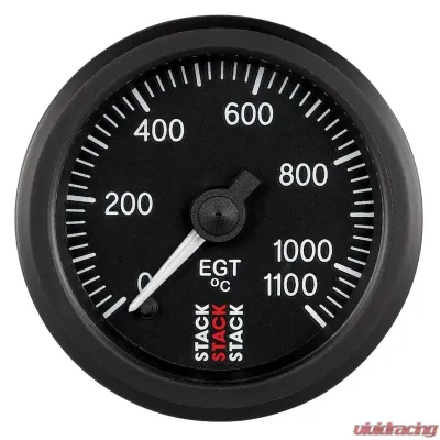 AutoMeter Gauge EGT ProStpr 52mm Blk 1100deg.C - ST3313