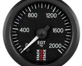 AutoMeter Gauge EGT ProStpr 52mm Blk 2000deg.F