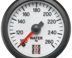 AutoMeter Gauge WTmp ProStpr 52mm Wht 100-260deg.F