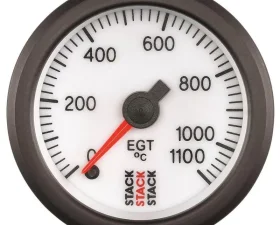 AutoMeter Gauge EGT ProStpr 52mm Wht 1100deg.C