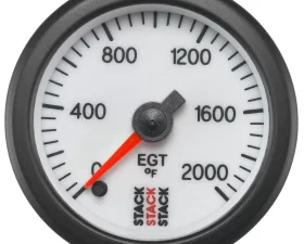 AutoMeter Gauge EGT ProStpr 52mm Wht 2000deg.F