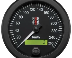 AutoMeter Speedo Elec 88mm Blk 260km/h Prgrm