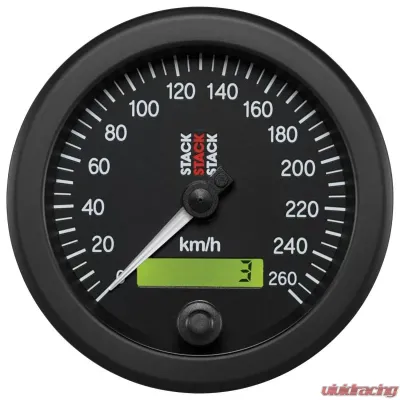 AutoMeter Speedo Elec 88mm Blk 260km/h Prgrm - ST3802