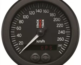 AutoMeter SPEEDOMETER; GPS; 88MM; BLK; 0-290 KM/H