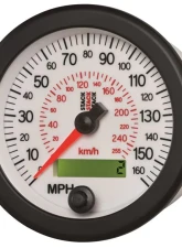 AutoMeter Speedo Elec 88mm Wht 160MPH/260km/h                                     - ST3851 - Image 5