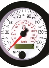 AutoMeter Speedo Elec 88mm Wht 160MPH/260km/h                                     - ST3851 - Image 6
