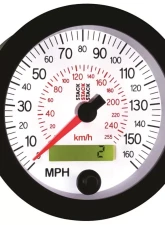 AutoMeter Speedo Elec 88mm Wht 160MPH/260km/h                                     - ST3851 - Image 4