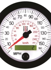 AutoMeter Speedo Elec 88mm Wht 160MPH/260km/h                                     - ST3851 - Image 2