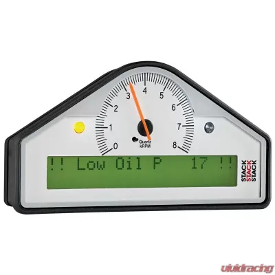 AutoMeter ST8100-B White 0-8K RPM Pre-Configured Race Display, 7.5in Gauge Size - ST8100-B
