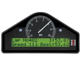AutoMeter RACE DISPLAY; PRE-CONFIGURED; BLACK; 0-4-10K RPM (BAR; DEG. C; KM/H)