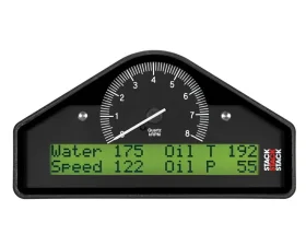 AutoMeter ACTION REPLAY DASH; BLK; 0-8K RPM (PSI; DEG. C; MPH)