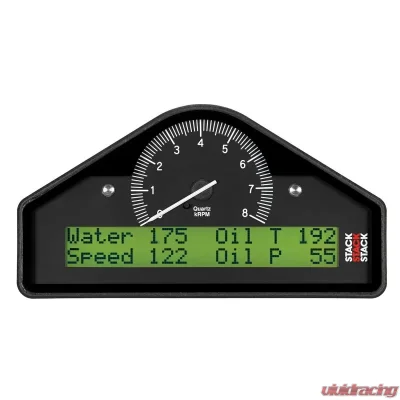 AutoMeter ACTION REPLAY DASH; BLK; 0-8K RPM (PSI; DEG. C; MPH) - ST8100AR-A-U