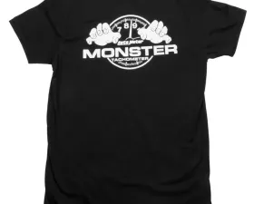 AutoMeter T-SHIRT; ADULT LARGE; BLACK; MONSTER