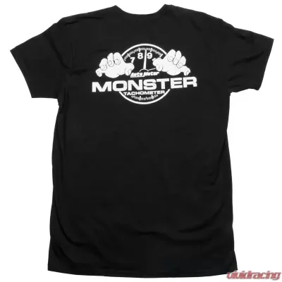 AutoMeter T-SHIRT; ADULT LARGE; BLACK; MONSTER - 0424L