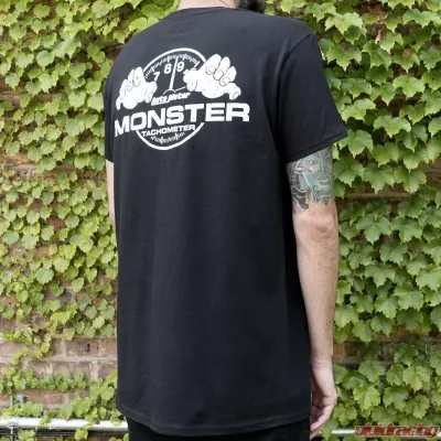 AutoMeter T-SHIRT; ADULT LARGE; BLACK; MONSTER - 0424L