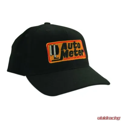 AutoMeter HAT; SNAP FIT ADJUSTABLE; BLACK; EMBROIDERED; COMPETITION - 0436
