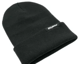 HAT; KNIT; BLACK; FOLD CUFF; AUTOMETER