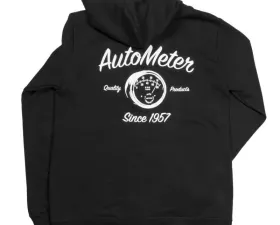 AutoMeter ZIP HOODIE; ADULT LARGE; BLACK; VINTAGE