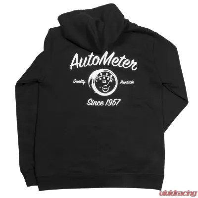 AutoMeter ZIP HOODIE; ADULT MEDIUM; BLACK; VINTAGE - 0448M