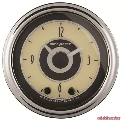 AutoMeter GAUGE; CLOCK; 2 1/16in.; 12HR; ANALOG; CRUISER AD - 1184