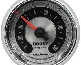 AutoMeter GAUGE; VAC/BOOST; 2 1/16in.; 30INHG-30PSI; MECHANICAL; AMERICAN MUSCLE