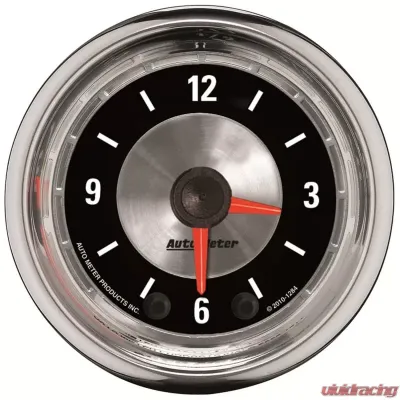AutoMeter GAUGE; CLOCK; 2 1/16in.; 12HR; ANALOG; AMERICAN MUSCLE - 1284