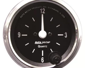 AutoMeter GAUGE; CLOCK; 2 1/16in.; 12HR; ANALOG; COBRA