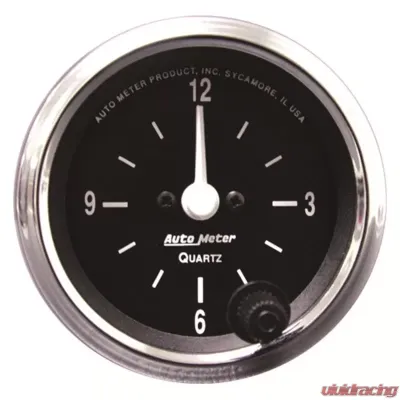 AutoMeter GAUGE; CLOCK; 2 1/16in.; 12HR; ANALOG; COBRA - 201019