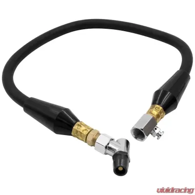 AutoMeter AIR HOSE ASSY; TIRE PRESS; 24IN; INCL STRAIN RELIEF; BLEED/45 DEGREE BULLET CHUC - 2166