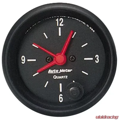 AutoMeter GAUGE; CLOCK; 2 1/16in.; 12HR; ANALOG; Z-SERIES - 2632