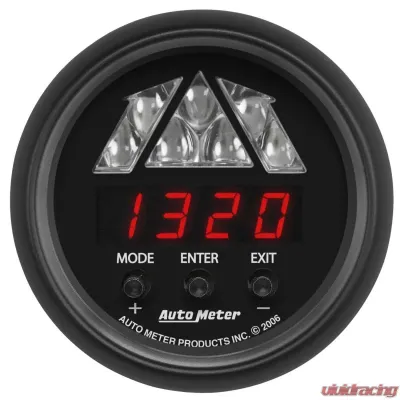 AutoMeter GAUGE; TACHOMETER; DIGITAL RPM W/LED SHIFT LIGHT; Z-SERIES - 2676