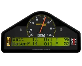 AutoMeter RACE DASH DISPLAY; 10K RPM/WTRP/FUELP/OILP/OILT/WTMP/VOLT; PRO-COMP