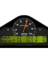 AutoMeter RACE DASH DISPLAY; 10K RPM/WTRP/FUELP/OILP/OILT/WTMP/VOLT; PRO-COMP                                     - 6014 - Image 2