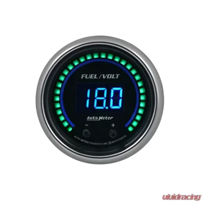 AutoMeter GAUGE; FUEL/VOLT; 2 1/16in. TWO CHANNEL; SELECTABLE; COBALT ELITE DIGITAL - 6709-CB