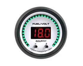 AutoMeter GAUGE; FUEL/VOLT; 2 1/16in. TWO CHANNEL; SELECTABLE; PHANTOM ELITE DIGITAL