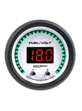 AutoMeter GAUGE; FUEL/VOLT; 2 1/16in. TWO CHANNEL; SELECTABLE; PHANTOM ELITE DIGITAL                                     - 6709-PH - Image 2