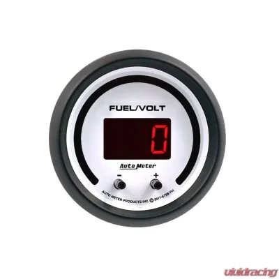 AutoMeter GAUGE; FUEL/VOLT; 2 1/16in. TWO CHANNEL; SELECTABLE; PHANTOM ELITE DIGITAL - 6709-PH