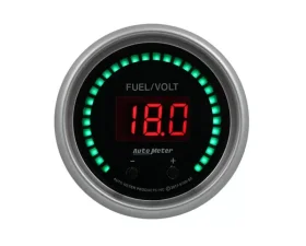 AutoMeter GAUGE; FUEL/VOLT; 2 1/16in. TWO CHANNEL; SELECTABLE; SPORT-COMP ELITE DIGITAL