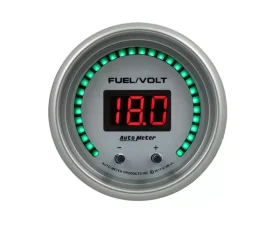 AutoMeter GAUGE; FUEL/VOLT; 2 1/16in. TWO CHANNEL; SELECTABLE; ULTRA-LITE ELITE DIGITAL