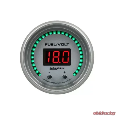 AutoMeter GAUGE; FUEL/VOLT; 2 1/16in. TWO CHANNEL; SELECTABLE; ULTRA-LITE ELITE DIGITAL - 6709-UL