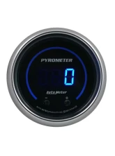 AutoMeter GAUGE; PYROMETER; 2 1/16in.; TWO CHANNEL; SELECTABLE; COBALT ELITE DIGITAL                                     - 6744-CB - Image 2