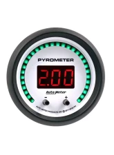 AutoMeter GAUGE; PYROMETER; 2 1/16in.; TWO CHANNEL; SELECTABLE; PHANTOM ELITE DIGITAL                                     - 6744-PH - Image 2