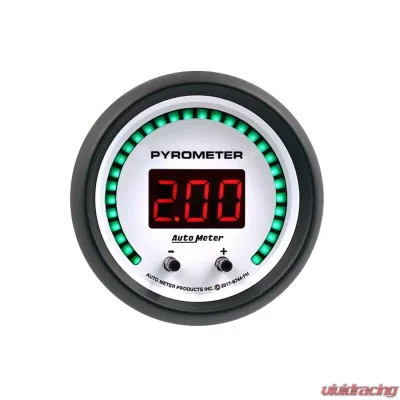 AutoMeter GAUGE; PYROMETER; 2 1/16in.; TWO CHANNEL; SELECTABLE; PHANTOM ELITE DIGITAL - 6744-PH