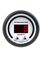 AutoMeter GAUGE; PYROMETER; 2 1/16in.; TWO CHANNEL; SELECTABLE; PHANTOM ELITE DIGITAL                                     - 6744-PH - Image 2