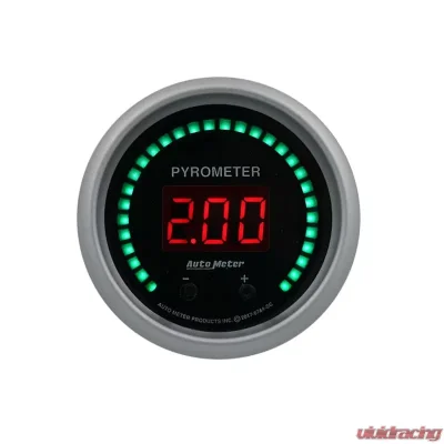 AutoMeter GAUGE; PYROMETER; 2 1/16in.; TWO CHANNEL; SELECTABLE; SPORT-COMP ELITE DIGITAL - 6744-SC