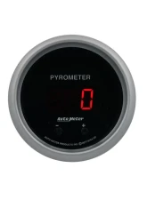 AutoMeter GAUGE; PYROMETER; 2 1/16in.; TWO CHANNEL; SELECTABLE; SPORT-COMP ELITE DIGITAL                                     - 6744-SC - Image 2