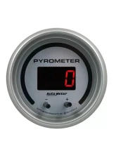 AutoMeter GAUGE; PYROMETER; 2 1/16in.; TWO CHANNEL; SELECTABLE; ULTRA-LITE ELITE DIGITAL                                     - 6744-UL - Image 2