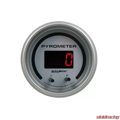 AutoMeter GAUGE; PYROMETER; 2 1/16in.; TWO CHANNEL; SELECTABLE; ULTRA-LITE ELITE DIGITAL - 6744-UL